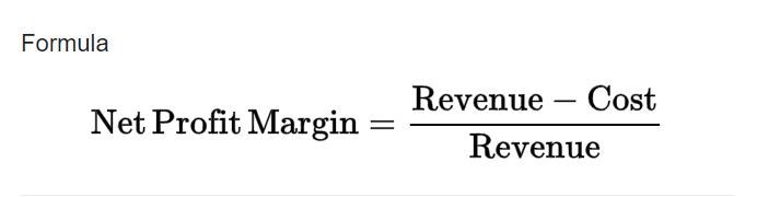 cash flow margin  -  net profit margin