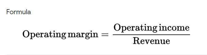  cash flow margin  - operating margin formula
