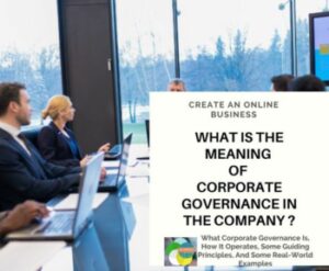 what is the meaning of corporate governance